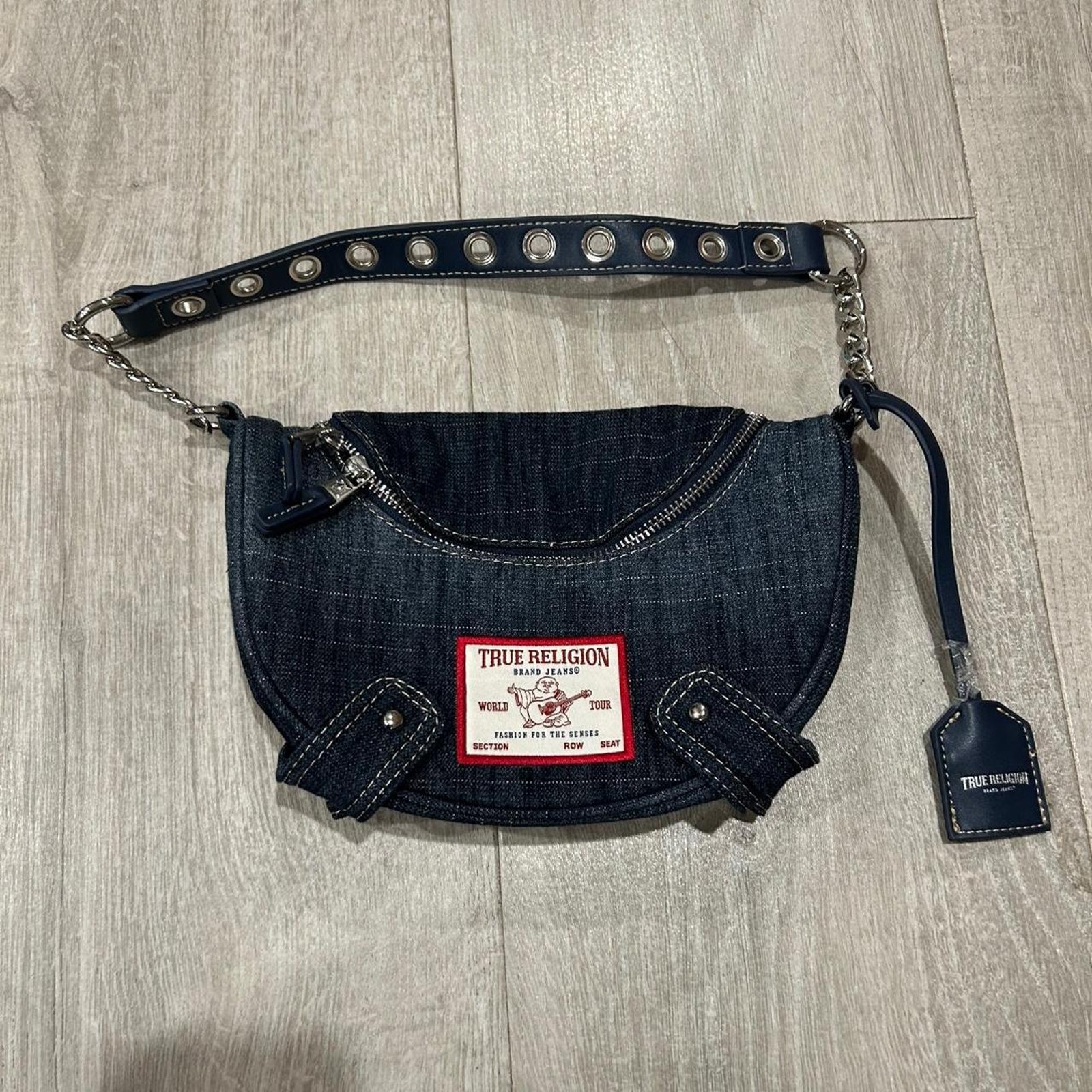 True Religion Denim Shoulder Bag.